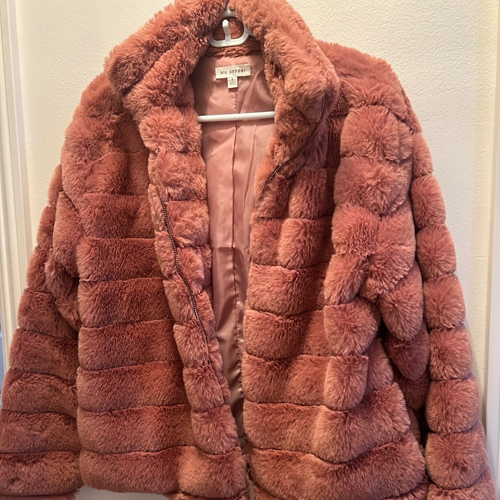 Women's Faux Fur Jacket Winter Coat Warm Outwear